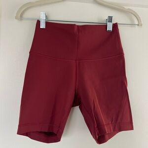 Lululemon Athletica Red Bike Shorts